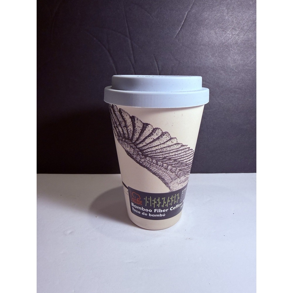 Chef Craft Bamboo Fiber Travel Coffee Mug 16 oz Reusable Cup NWT